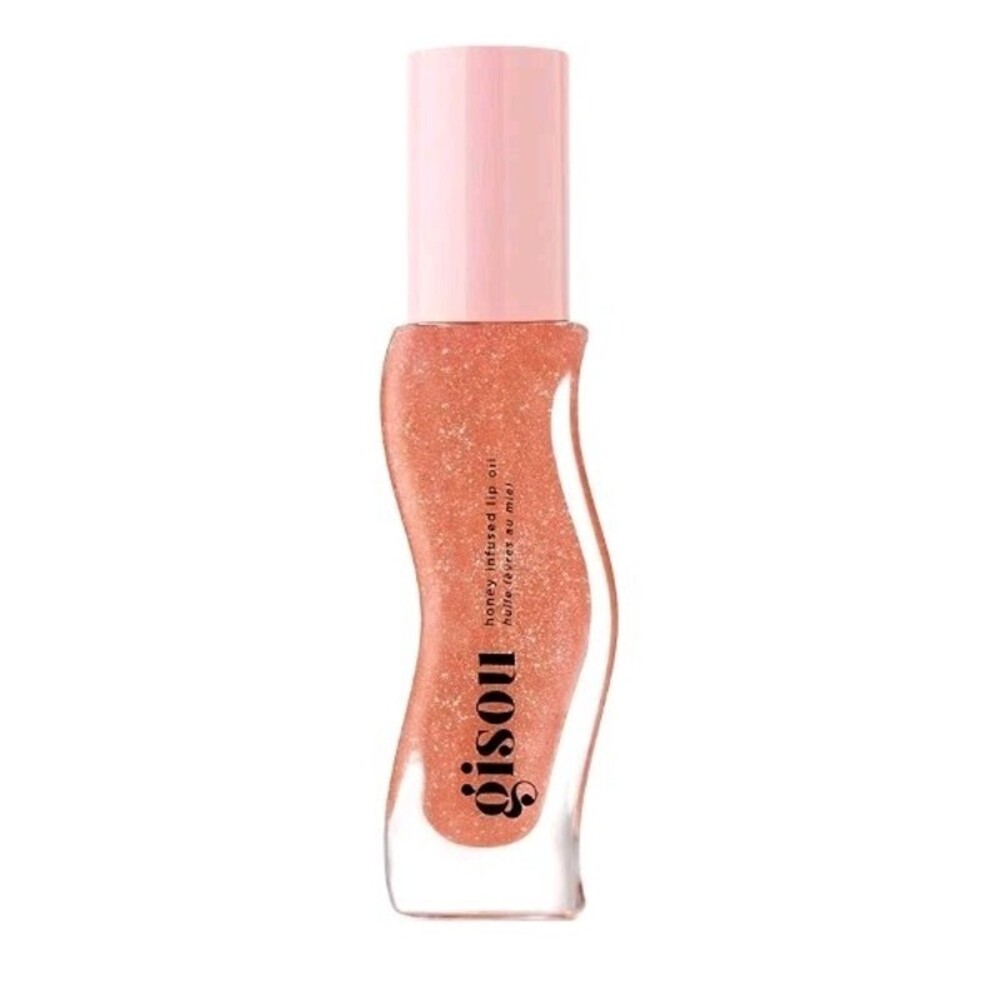 Gisou Honey Infused Lip Oil in the shade Watermelon Sugar.